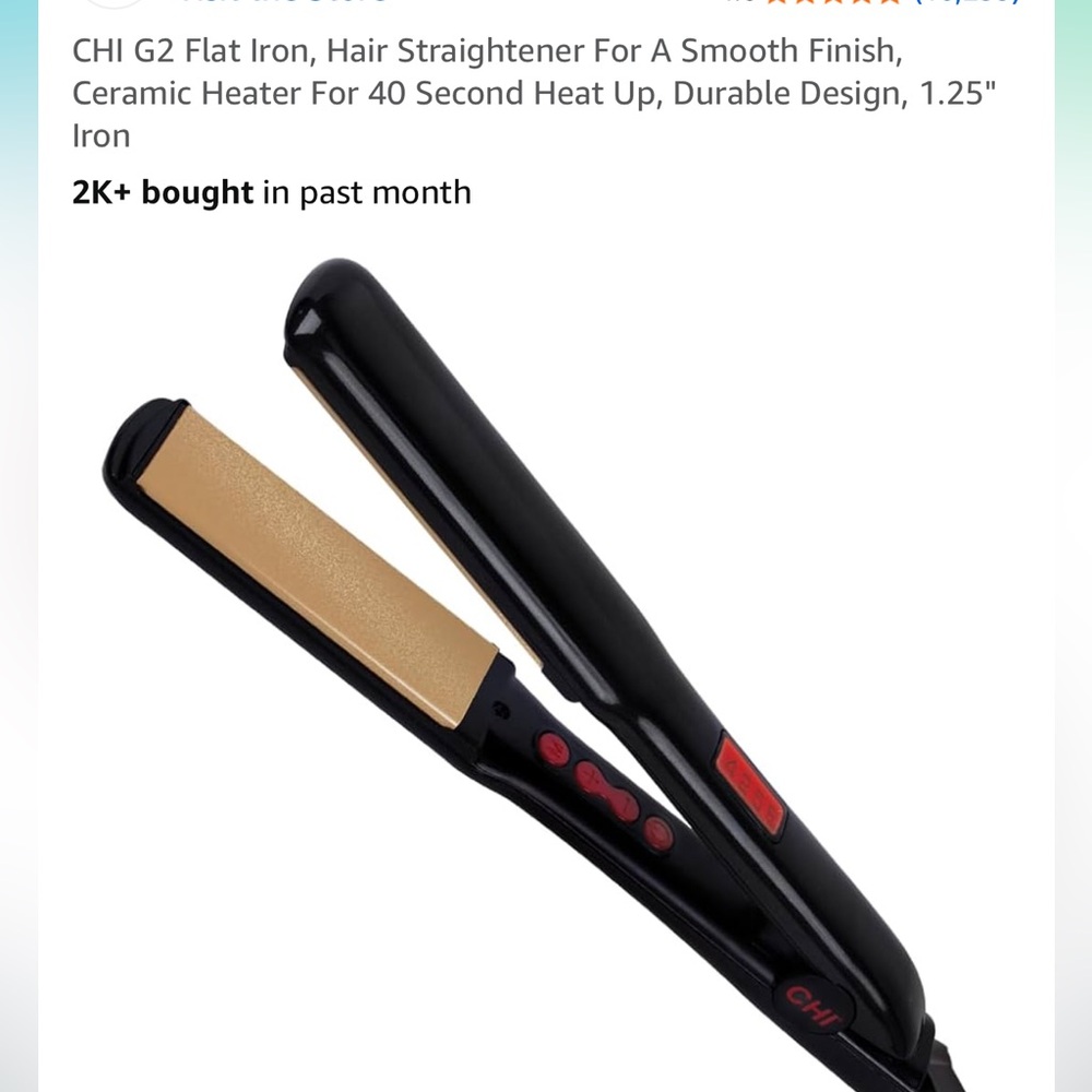 Chi G2 Flat Iron | 1.25 Inch | 40 Second Heat Up